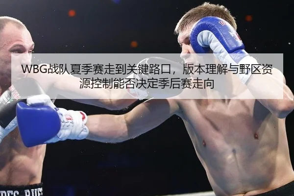 WBG战队夏季赛走到关键路口，版本理解与野区资源控制能否决定季后赛走向